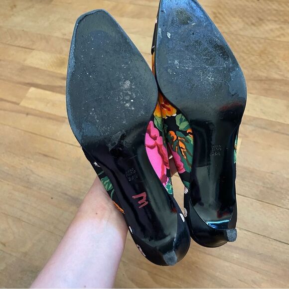 3.1 Phillip Lim Agatha Floral Mule Size 36.5 Kitten Heels - Picture 7 of 14